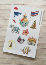 Stickers Voyage Thaïlande A6