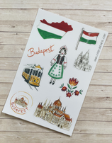 Stickers Voyage Hongrie A6
