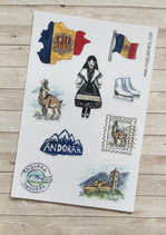 Stickers Voyage Andorre A6