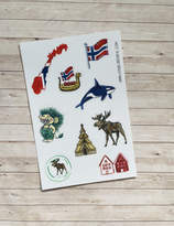 Stickers Voyage Norvège A6