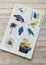 Stickers Voyage Canaries A6