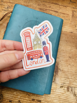 Stickers valise voyage Londres