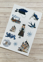 Stickers Voyage Estonie A6