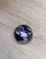 Badge loup noir