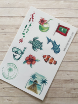 Stickers Voyage Maldives A6
