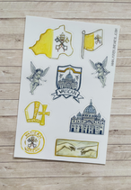 Stickers Voyage Vatican A6