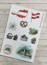 Stickers Voyage Autriche A6