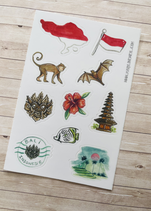 Stickers Voyage Indonésie A6