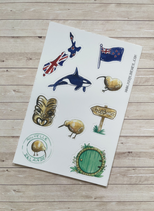 Stickers Voyage Nouvelle Zélande A6