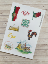 Stickers Voyage Portugal A6