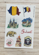 Stickers Voyage Roumanie A6