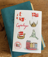 Stickers Voyage Danemark A6