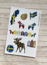 Stickers Voyage Suède A6