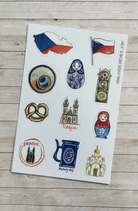 Stickers Voyage République tchèque A6