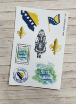 Stickers Voyage Bosnie A6