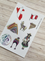 Stickers Voyage Pérou A6