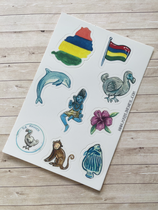 Stickers Voyage Ile Maurice A6