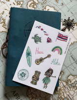 Stickers Voyage USA Hawaii A6