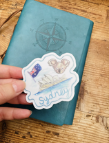 1 Stickers valise voyage Australie Sydney