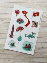 Stickers Voyage Vietnam A6