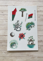 Stickers Voyage Madagascar A6