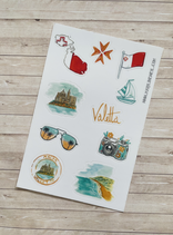 Stickers Voyage Malte A6