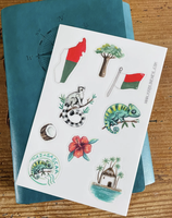 Stickers Voyage Madagascar A6