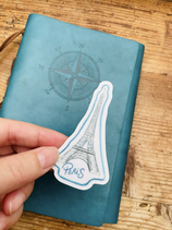 Stickers valise voyage Paris