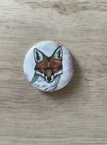 Badge renard roux