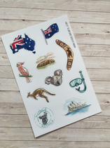 Stickers Voyage Australie A6