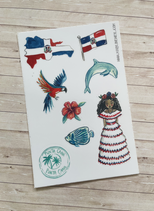 Stickers Voyage République dominicaine A6