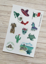 Stickers Voyage Mexique A6