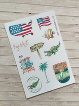 Stickers Voyage USA Miami A6