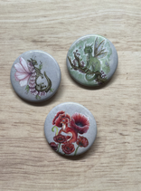 Badge 3 badges dragons fées