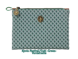 Pip Studio Cosmetic Flat Pouch Small 'Kyoto Festival/Suki' -Green-