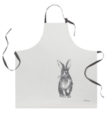 Proflax Küchenschürze 'Hase' -grey- ca. 80 x 80 cm