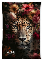 Herding 'Wild Flowers' -Leopard + Flowers- 150 x 200 cm
