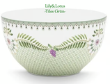 Pip Studio Schale 'Tiles' -Lily & Lotus-