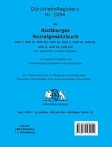 AICHBERGER: Sozialgesetzbuch SGB I bis XII  DürckheimRegister® Nr. 2054