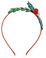 cerchietto natalizio con vischio