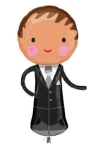 Palloncino in Foil 40" Super Shape Sposo "Handsome Groom"