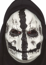 Maschera di Halloween in bianco e nero Teschio