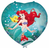 PALLONCINO IN FOIL 18" CUORE SIRENETTA ARIEL "COURIUS MERMAID"