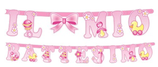 Festone Il Mio Battesimo rosa Jumbo 380 x 20 cm 1 pz