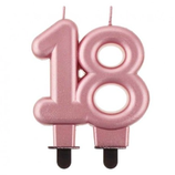 Candelina 8cm Rose Gold Metallizzato - coppia