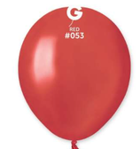 PALLONCINO IN LATTICE 5” METALLIZZATO 100PZ rosso