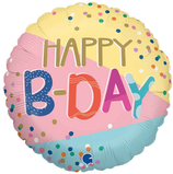 PALLONCINO IN FOIL 18" HAPPY BIRTHDAY POIS "FUNKY DOTS"