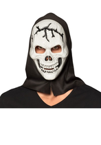 Maschera Teschio con cappuccio 1 pz
