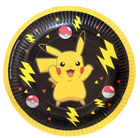 Piatto di Carta 18cm Pikachu "Pokémon" 8pz