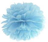 Pom Pom 35cm carta velina Celeste